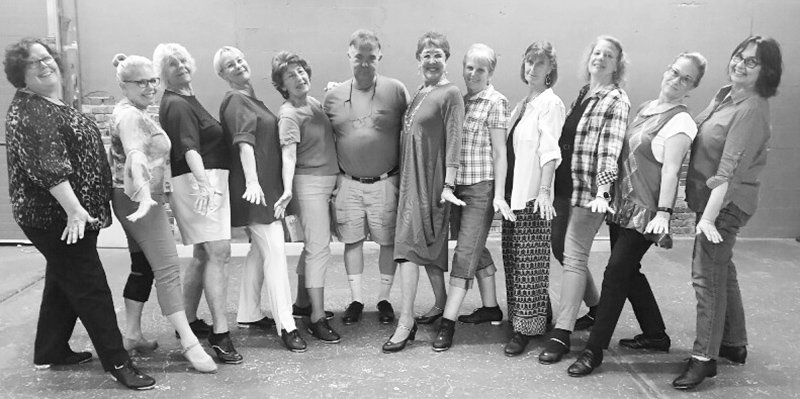 Submitted photo SPA TAPPERS: Members of the Spa City Tappers include, from left, Judy Rowe, Pattie Genovese, Joyce Byers, Dixie Ford, Terri Delunto, David Childs, Lynette Gates, Mary Lou Sturgil, Isa Muir, Alice Canham, Adonna Anderson and Cathey Rule. Photo is courtesy of Genovese.