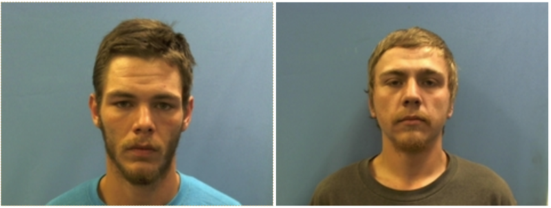 Justice Allen Stanford (left) and Casey Wade Hughes (right). Photo by Vanburen sheriff's office.