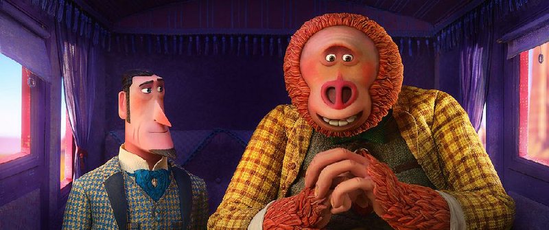 Hugh Jackman voices a 19th-century explorer who helps out the title character (Zach Galifianakis) in the stop-motion animation Missing Link. 