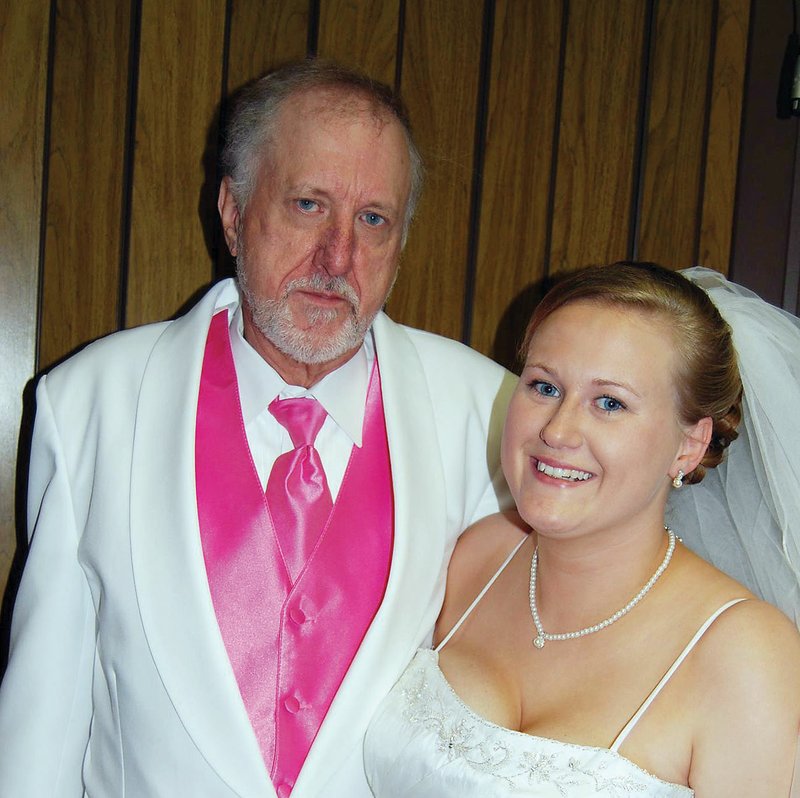 Mary Banks, right, is pictured with her father, Ricky Wallace, during her wedding in 2010. Banks, who is a social worker for Caring Hands Hospice in Batesville, started a grief support group for families in the Batesville area. Banks’ father, who died in May 2018, used hospice care. She started working in hospice care in July 2018.