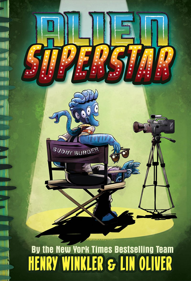 This cover image released by Abrams shows "Alien Superstar," by Henry Winkler and Lin Oliver. Winkler is planning an out-of-this-world take on fame and show business. The 73-year-old actor known for "Happy Days" and "Barry" has a three-book deal with Abrams Children's Books for a middle-grade series about an alien who somehow lands in Hollywood and becomes a teen sensation. The series is called "Alien Superstar" and will be co-written with Lin Oliver and illustrated by Ethan Nicolle. The first book is scheduled for Oct. 1, Abrams announced Monday, April 22, 2019. (Abrams via AP)