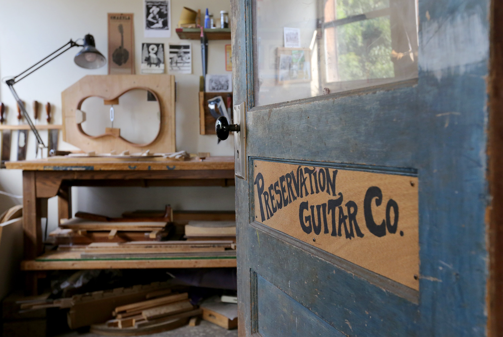 Preservation Guitar Company world headquarters near Fayetteville. (NWA Democrat-Gazette/DAVID GOTTSCHALK)
