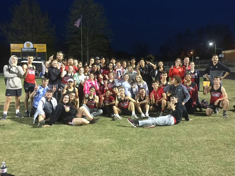 RICK PECK/SPECIAL TO MCDONALD COUNTY PRESS The McDonald County High School boys' and girls' track teams both won team titles at the Cassville High School Relays held on April 16 at Cassville High School.