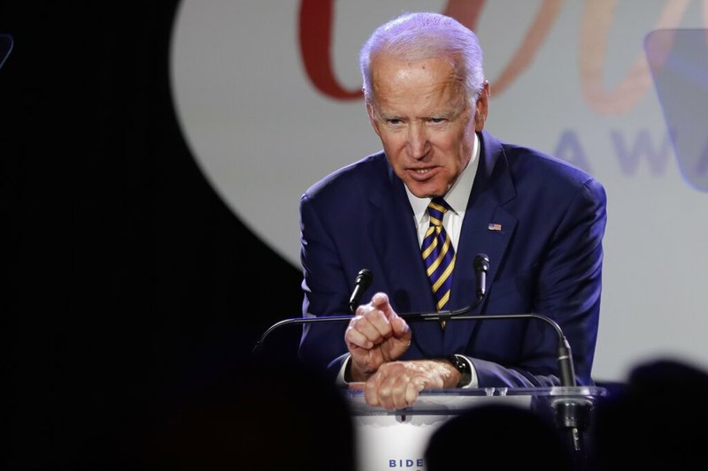 In this March 26, 2019, file photo, former Vice President Joe Biden speaks at the Biden Courage Awards in New York. (AP Photo/Frank Franklin II, File)