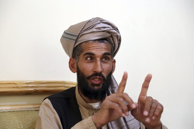 In this Tuesday, April 23, 2019, photo, Masih Rahman speaks during an interview with the Associated Press in Kabul, Afghanistan. 