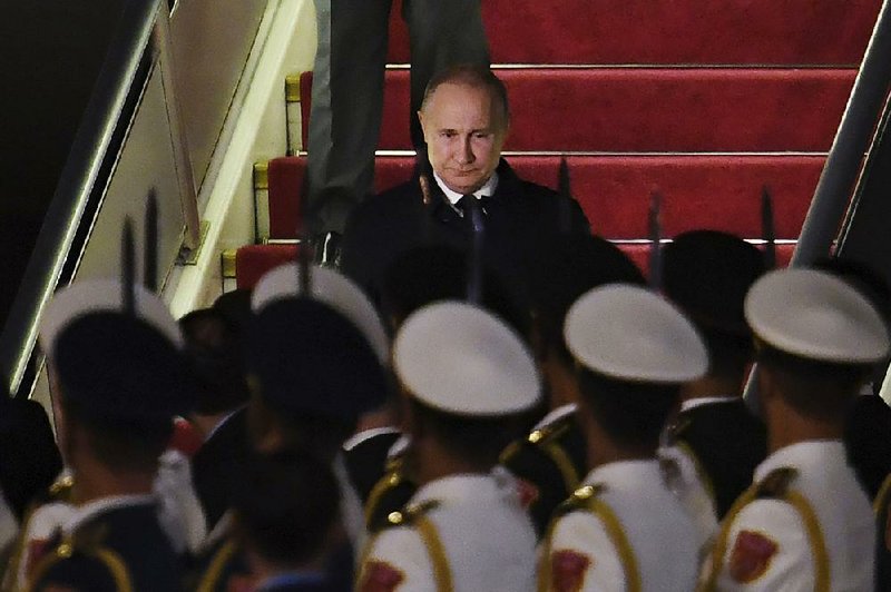 Russian President Vladimir Putin arrives Thursday in Beijing ahead of China’s Belt and Road Forum for International Cooperation.