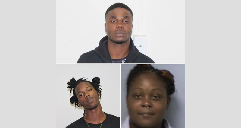 Kentavia Smith (top), Dontavious Henderson (left) and Cadedra Young (right). Photo by Crittenden County sheriff's office.