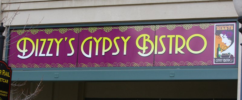 Democrat-Gazette file photo

Dizzy's Gypsy Bistro is changing hands -- founder Darla Huie is giving up her "third" child to the family that runs Dugan's Pub. Don Dugan says little, if anything, will change.
