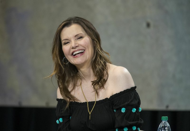 File Photo/BEN GOFF @NWABENGOFF Geena Davis takes part in the panel during the 2018 Bentonville Film Festival. She'll be back in town for this year's event, continuing to champion diversity and inclusiveness in film and media.
