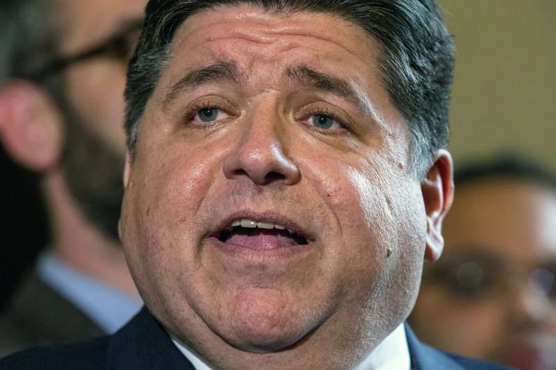In this Feb. 7, 2019, file photo, Illinois Gov. JB Pritzker answers questions during a news conference in the governor's office at the state Capitol in Springfield, Ill.  (Justin L. Fowler/The State Journal-Register via AP, File)