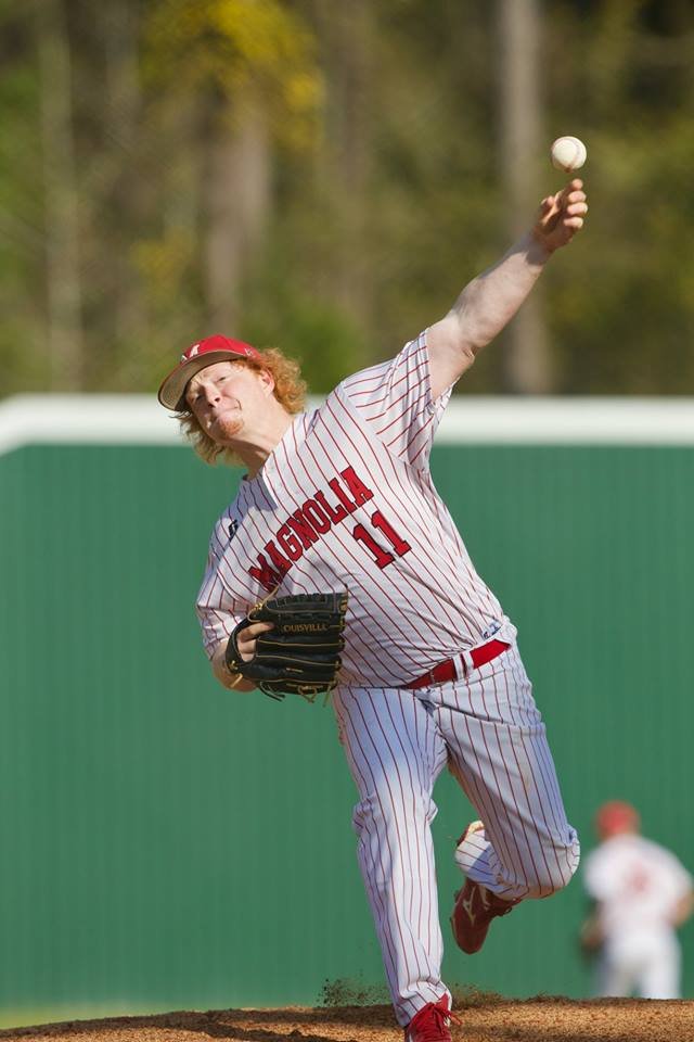 Magnolia’s Halen Sanders started on the mound last week for the Panthers during their Class 4A South Region Tournament game against Malvern. He struck out nine batters during the team’s 9-6 loss to the Leopards.