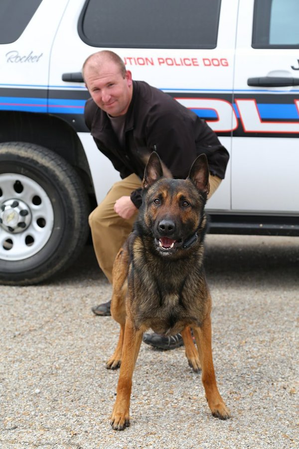 Police dog wounded at northeast Arkansas range