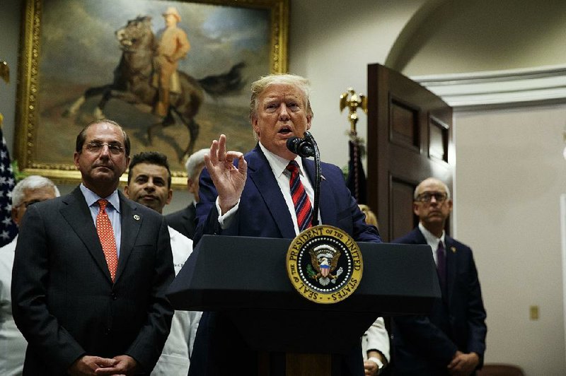 President Donald Trump on Thursday calls on Congress to pass legislation to curb unexpected medical bills that result when patients get out-of-network care in situations that are out of their control. 