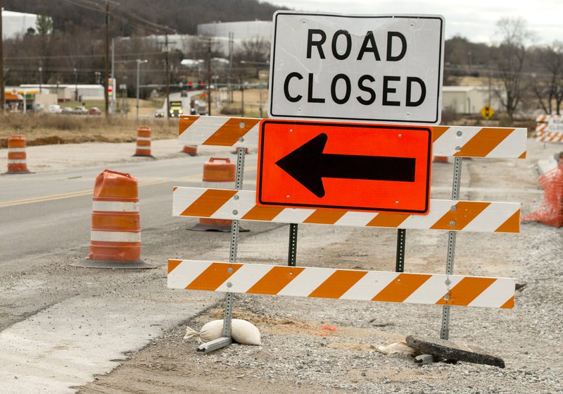 FILE — A "road closed" sign is shown in this file photo.