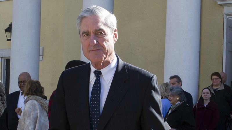  In this March 24, 2019, file photo, special counsel Robert Mueller departs St. John's Episcopal Church, across from the White House in Washington. (AP Photo/Cliff Owen)