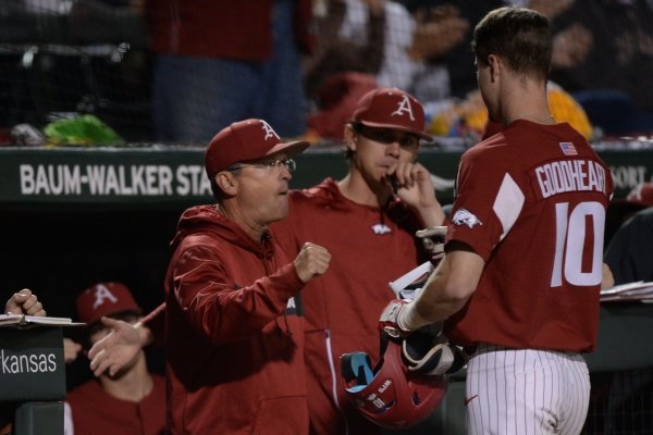 Arkansas LSU Friday, May 10, 2019, during the inning at Baum-Walker Stadium in Fayetteville. Visit nwadg.com/photos to see more photographs from the game.