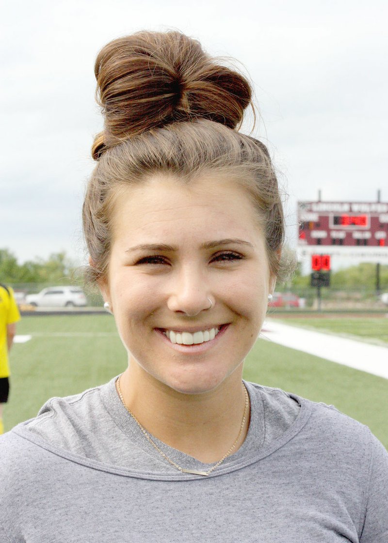 MARK HUMPHREY ENTERPRISE-LEADER Prairie Grove girls soccer coach Stephanie Mitchell is excited about the program's future after the Lady Tigers reached Saturday's State 4A semifinal match with wins over Heber Springs, 2-1, Thursday; and over Warren, 1-0, in Friday's quarterfinal. Pulaski Academy defeated Prairie Grove, 4-0, in the semifinal.