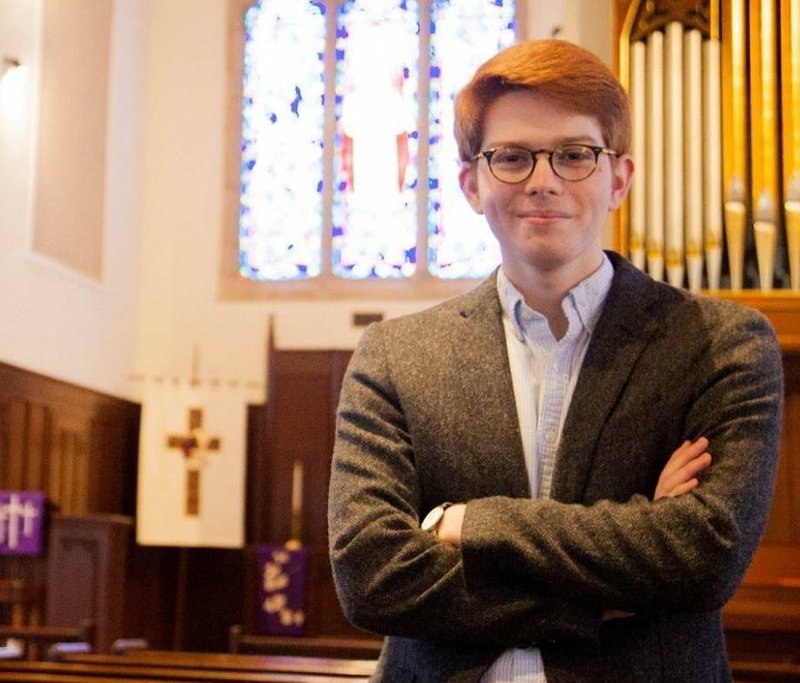 Thomas Alexander performs organ music for the Easter season Friday at Little Rock's Christ Episcopal Church.
