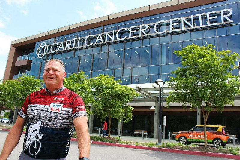 Cancer survivor and cyclist Dan Myers is chairman of this year’s Tour de Rock, which raises money for CARTI. 