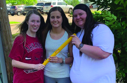 Emma Wooldridge, Abby Pieratt and Samantha Gregory were the winners of the 2019 treasure hunt.