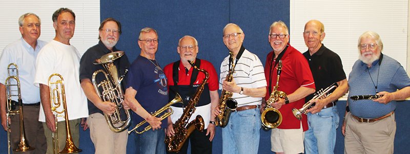 Submitted photo MEMORIAL DAY CONCERT: Hot Springs Concert Band currently has 12 veterans: Tom Curry, Ron Hullet, Donald Harper, Jerry Brock, Ray Narug, Bill Morgan, Doyle Lovell, David McAllister and Al Higby. Not shown are Jeff Olson, Harvey McIntyre and Earl Hesse.