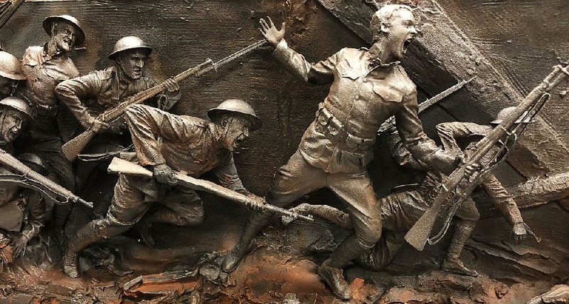 This battle scene is part of the design of the World War I Memorial, which is to become part of Pershing Park along Pennsylvania Avenue in Washington, D.C. 