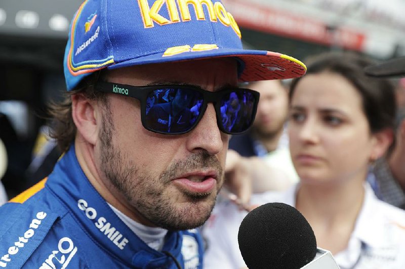 Two-time world champion Fernando Alonso of Spain was knocked out of qualifying for the Indianapolis 500 on Sunday. 