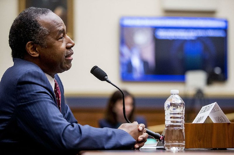 “It’s not that we’re cruel, mean-hearted. It’s that we are logical,” Department of Housing and Urban Development Secretary Ben Carson told lawmakers Tuesday in defending the policy on not housing migrants. 