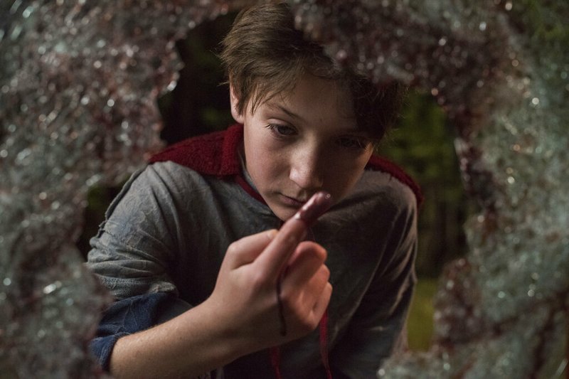 This image released by Sony Pictures shows Jackson A. Dunn in a scene from Screen Gems' "Brightburn." (Boris Martin/Sony Pictures via AP)