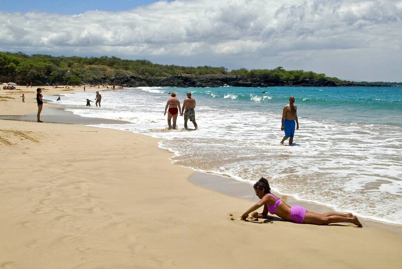 This Aug. 30, 2006, file photo, shows Hapuna Beach Park on the Big Island of Hawaii. Stephen Leatherman, a coastal scientist and professor at Florida International University, has been drafting a list of the best beaches in the U.S. under alias "Dr. Beach" since 1991. This year he has named Hapuna Beach Park the eighth-best in the country. (Michael Darden/West Hawaii Today via AP, File)
