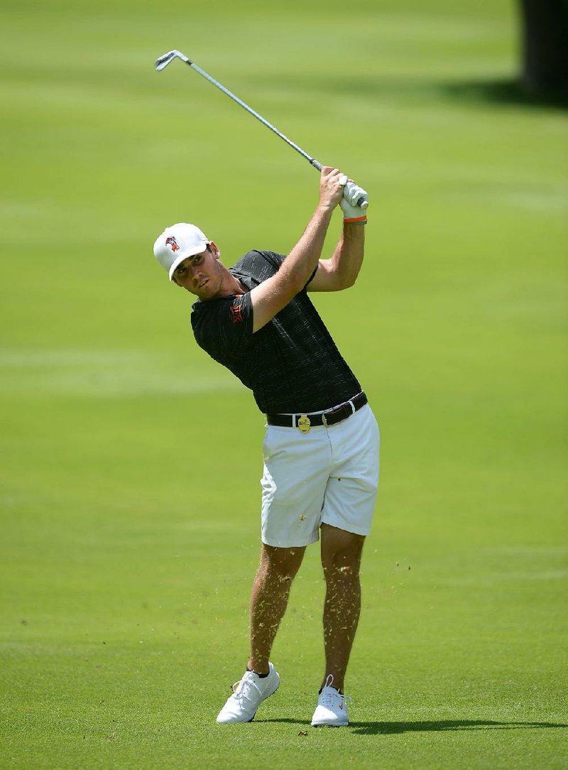 Matthew Wolff of Oklahoma State is one of the top-five players in the World Amateur Golf Rankings who are competing at the NCAA Men’s Golf Championships at Blessings Golf Club in Fayetteville. Wolff, ranked fourth, is tied for 21st after shooting a 73.