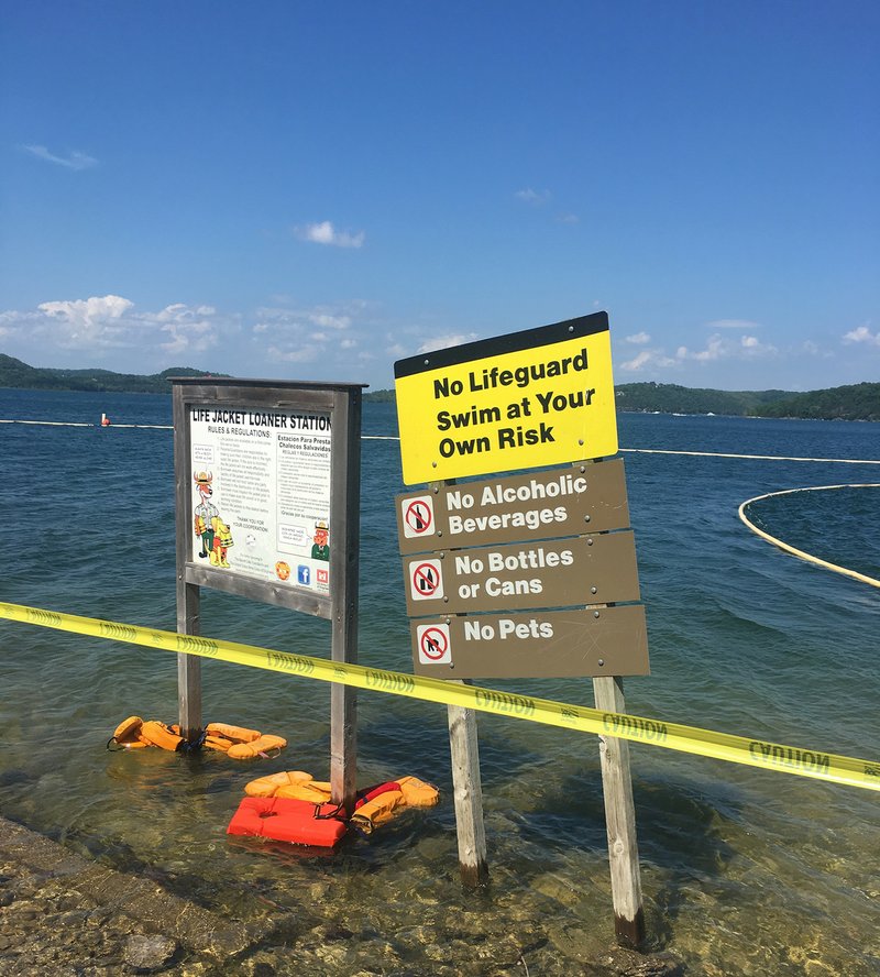 NWA Democrat-Gazette/FLIP PUTTHOFF Swim beach at Rocky Branch Park.