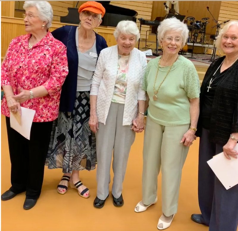 Courtesy photo Andante Music Club of Bella Vista installed new officers at the May meeting, which also included an organ concert celebrating National Music Week. Pictured are Willette Atkins (from left), president; Betty L. Pierce, vice president; Martha Sheets, vice president; Shirley Hofmann, historian; Carolyn Walker, treasurer. Not pictured is Elin Wright, secretary. Andante's next meeting will be "A Taste of Opera" at 1 p.m. June 4 at Highland Christian Church in Bella Vista. Singers from Opera in the Ozarks will present arias from this year's season. Information: (479) 621-3414.