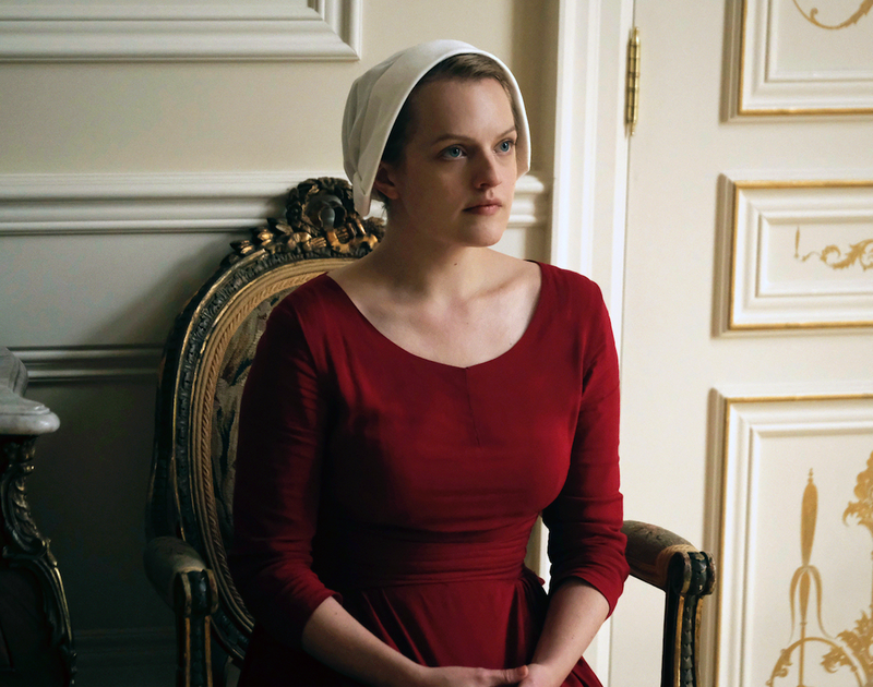 Elizabeth Moss stars in "The Handmaid's Tale," which returns this month on Hulu. (AP)
