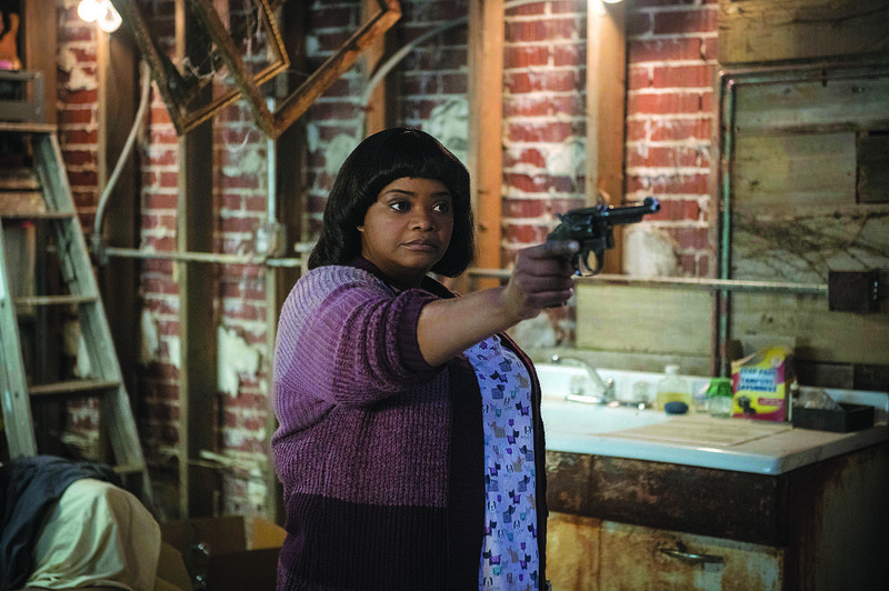 Octavia Spencer plays the title character, a seemingly harmless but ultimately murderous woman who has trouble letting go of her high school days in the Blumhouse horror film Ma. 