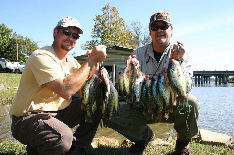 Lake Conway is a great place to catch crappie in early summer.