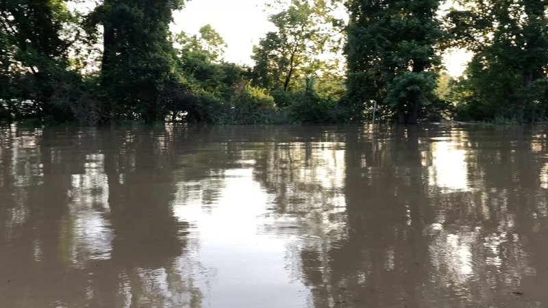 View of the Arkansas River Trail in Murray Park on May 31. (Arkansas Democrat-Gazette/CELIA STOREY)