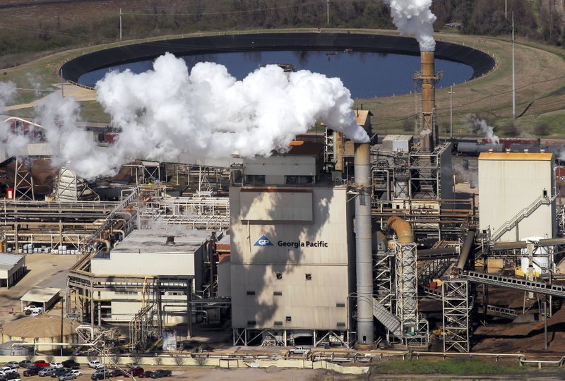 The Georgia-Pacific paper mill in Crossett is shown in this 2018 file photo.