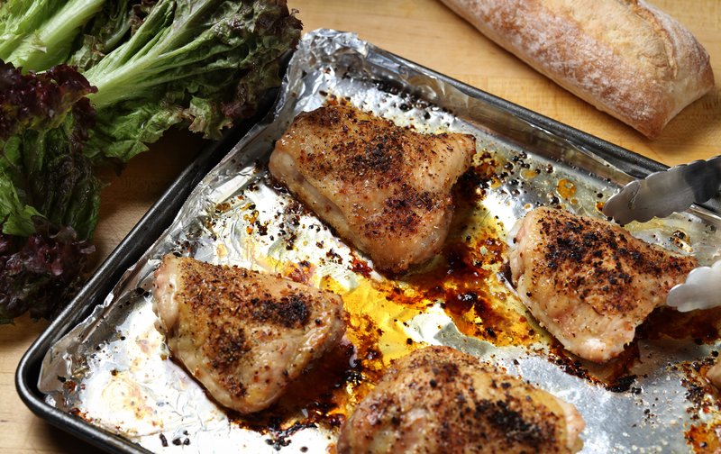 Chicago Tribune/TNS/ABEL URIBE Basic, But Delicious, Roast Chicken Thighs