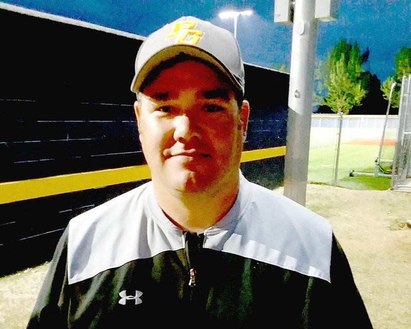 MARK HUMPHREY ENTERPRISE-LEADER Jed Davis served as interim head baseball coach for Prairie Grove baseball in 2019. Davis bridged the gap between the resignation of Chris Mileham Feb. 22 and hiring of Mitch Cameron on May 21. Davis and the Tigers went 11-13 overall and 1-7 in conference play. Prairie Grove was eliminated by eventual State Runner-up, Shiloh Christian, by a 7-1 score on April 23 during a first-round District 4A-1 tournament game on the Saints' home field.