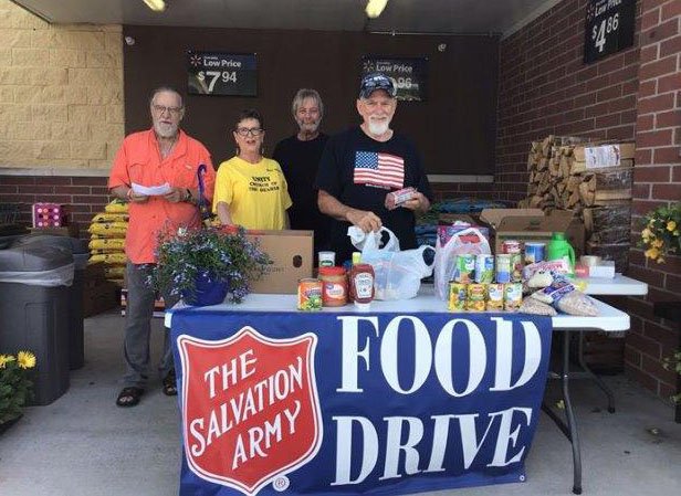 Photo submitted The Unity Church of the Ozarks annual Spring Salvation Army Food Drive was hugely successful Saturday, May 29, at the Walmart Neighborhood Market in Bentonville collecting boxes of food that filled three vans. Thank you to all donors.