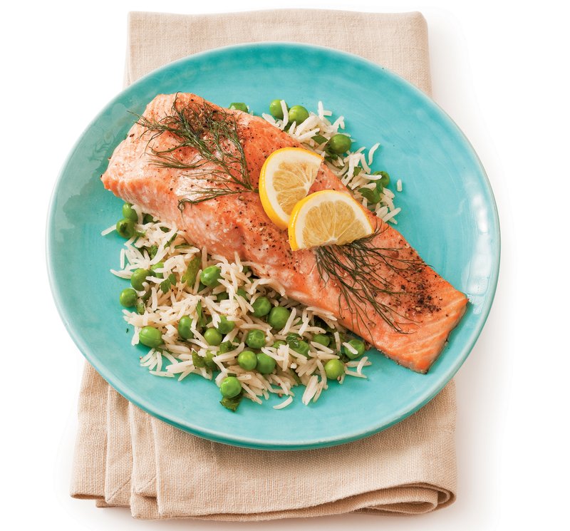 Roasted Salmon With Lemon and Dill 
Courtesy of Oxmoor House