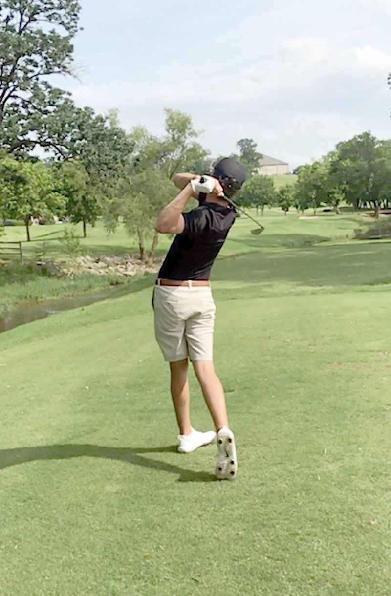 Photo submitted Alexander Apoiskis plays golf on his high school team, the POA's Junior League team and will part of the Pro/Am tournament for the NWA Charity Classic next week.