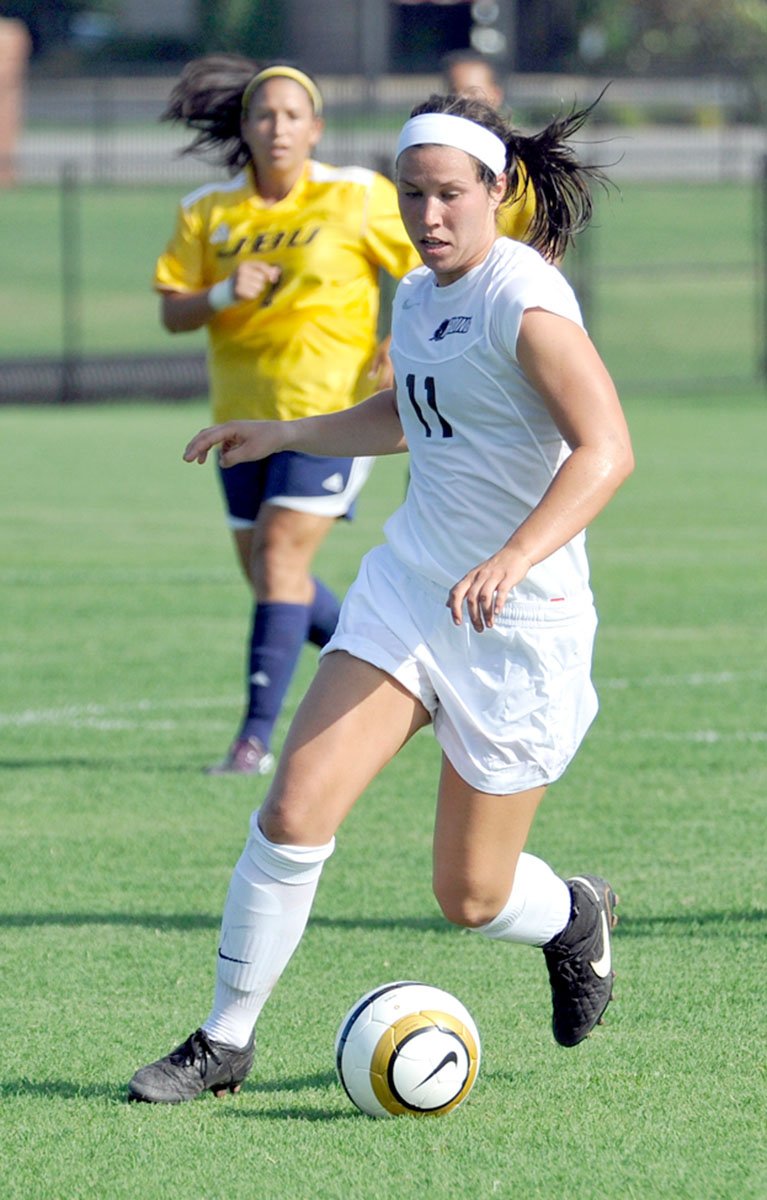 Photo courtesy of JBU Sports Information Former Harding University women's soccer player Jenna Taylor Fisher was recently hired as assistant women's soccer coach at John Brown, the university's athletic department announced last week.