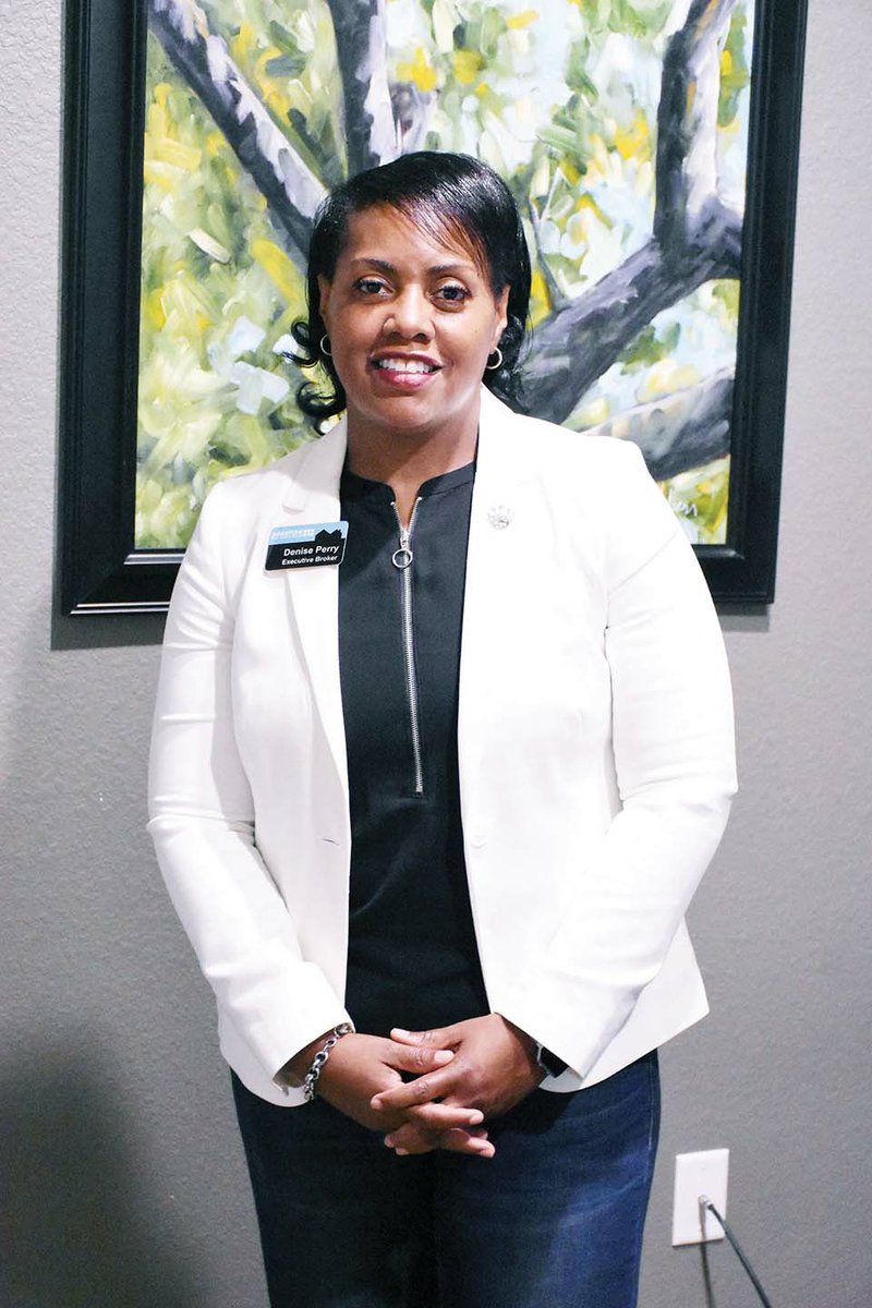 Denise Perry of Conway sold real estate for several years while teaching elementary school before making the move 10 years ago to work in real estate full time. Perry, 46, is the newest member of the Conway Corp Board of Directors. She is the fourth female and the first African-American woman on the board.