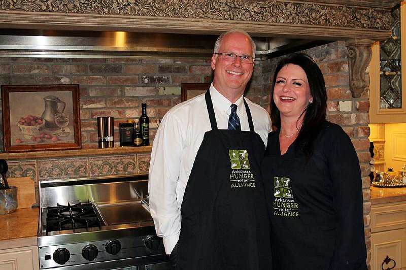 Dustin and Bobbi McDaniel are co-chairmen of the 2019 Serving Up Solutions fundraiser for the Arkansas Hunger Relief Alliance, scheduled for Thursday at the Albert Pike Masonic Center in Little Rock.