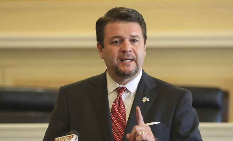 Co-chairman of the Legislative Joint Auditing Committee Sen. Jason Rapert, R-Conway,  is shown in this file photo.
