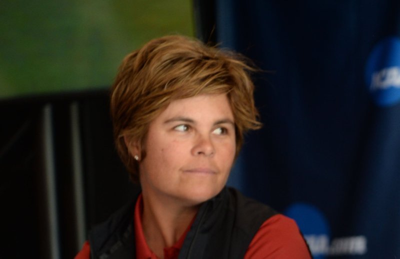 Shauna Taylor, Arkansas women's golf coach, is shown in this photo.