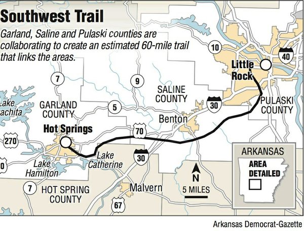 $42 million trail to be built from Little Rock to Hot Springs