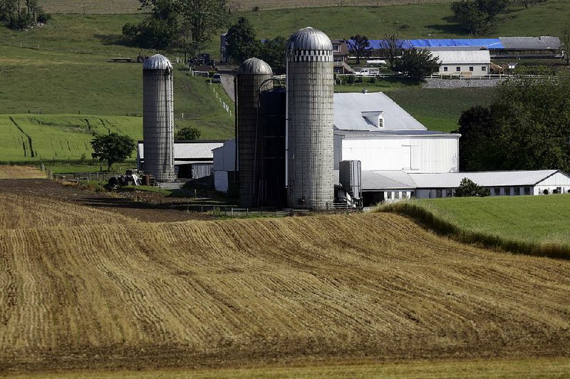 A measure of underlying U.S. wholesale prices rose in May at the slowest pace in more than a year, partially held down by a 0.3% drop in prices for food produced at farms such as this one outside  Morgantown, Pa., shown last month. 